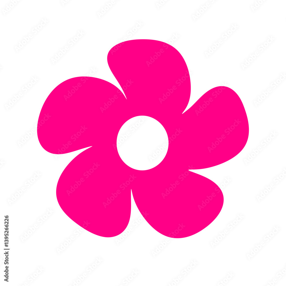 Fototapeta premium pink flower vector illustration 