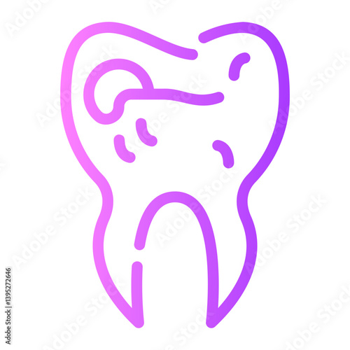 cavity gradient icon
