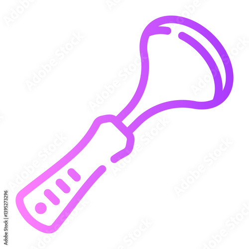 tongue cleaner gradient icon