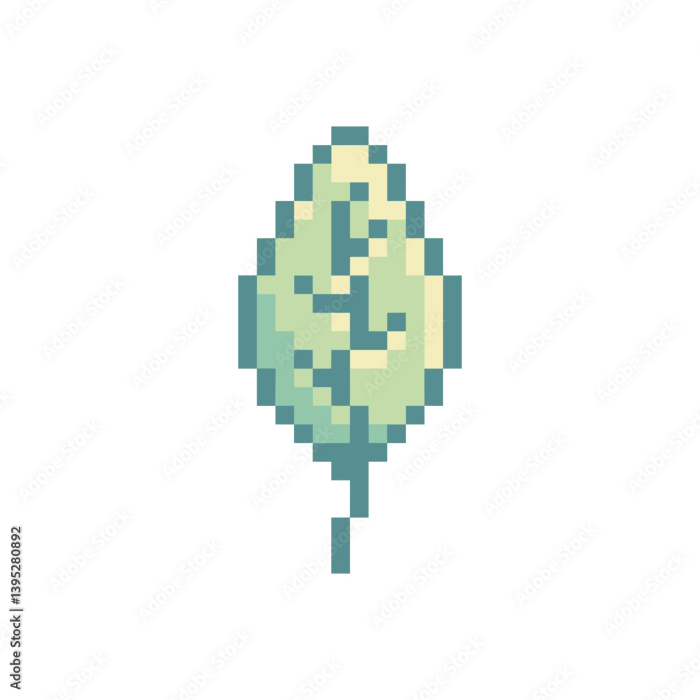 Fototapeta premium plant leaf pixel art for your needs