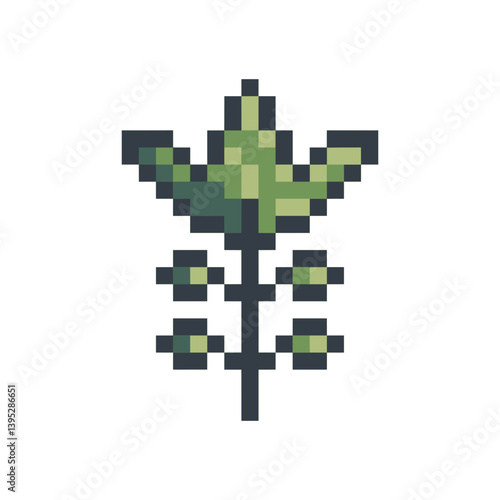 plant leaf pixel art for your needs