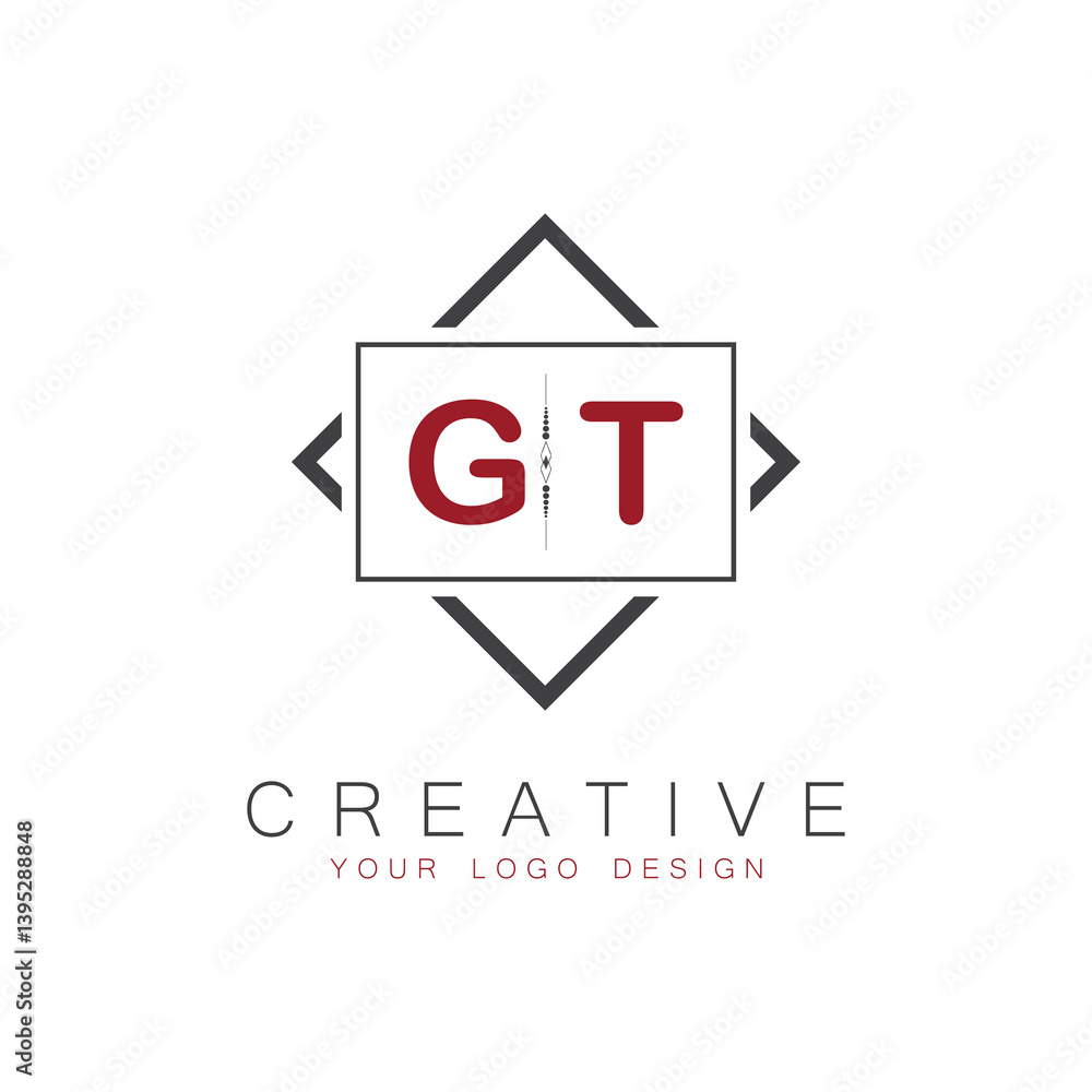 initial monogram logo for Creative with square style design. initial monogram logo for Creative with square style design.