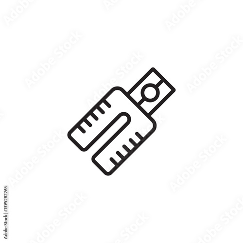 A simple line drawing of a vernier caliper. It shows the main scale and the sliding vernier scale used for precise linear measurements.