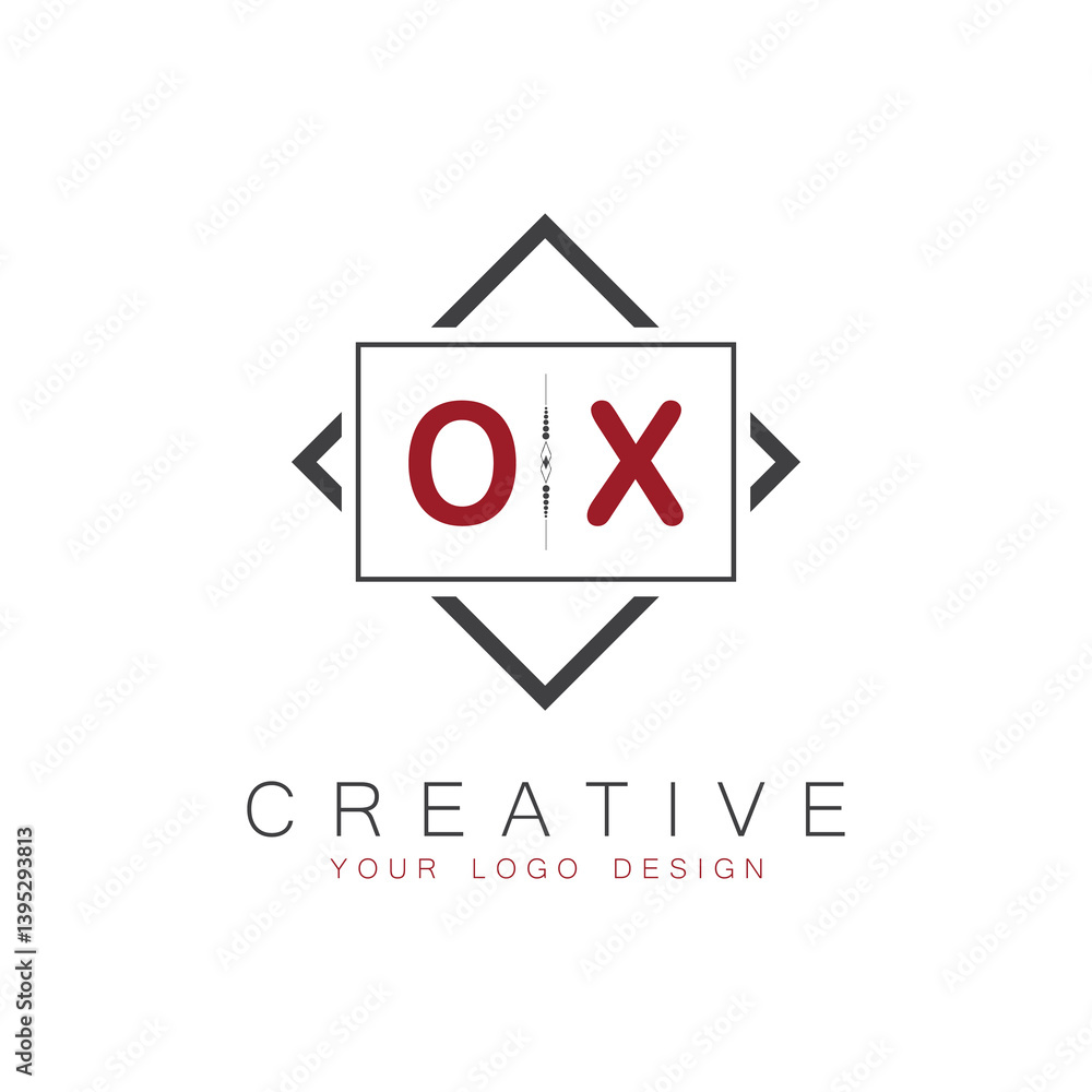 initial monogram logo for Creative with square style design. initial monogram logo for Creative with square style design.