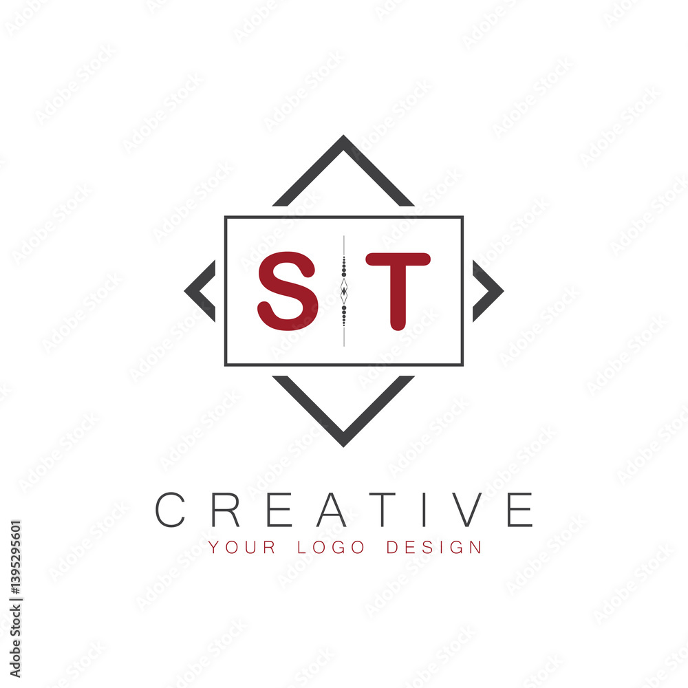 initial monogram logo for Creative with square style design. initial monogram logo for Creative with square style design.