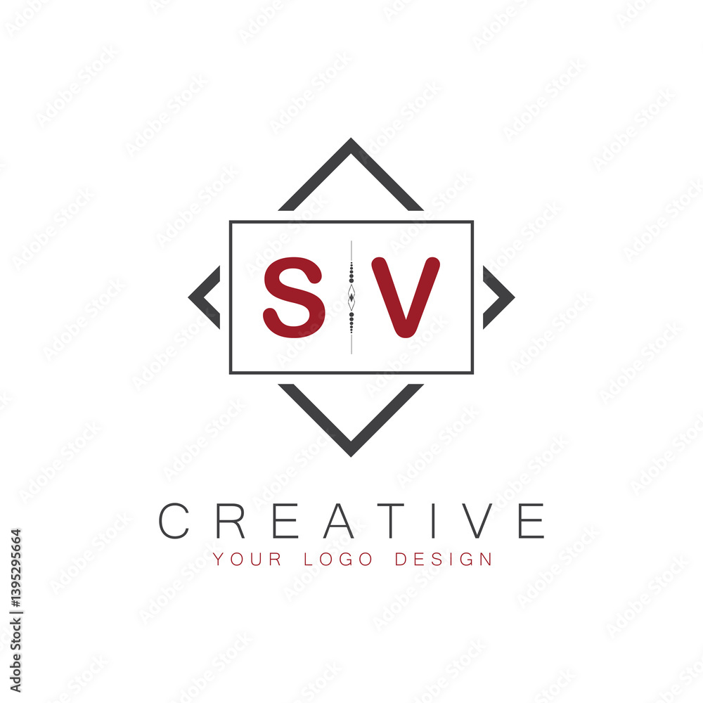 initial monogram logo for Creative with square style design. initial monogram logo for Creative with square style design.