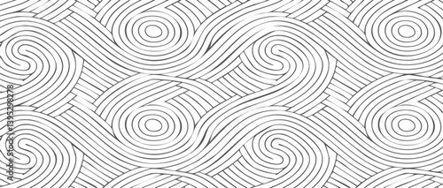 Obraz na płótnie seamless pattern with twisted lines vector art design w salonie