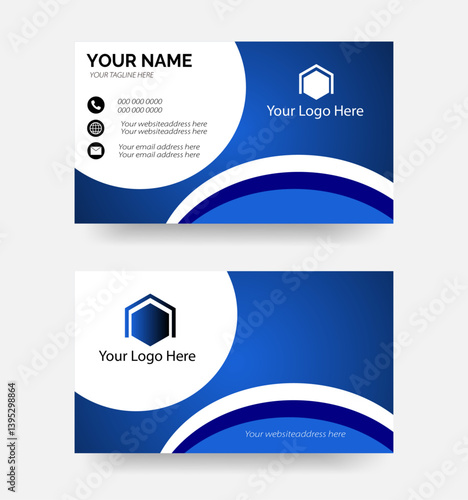 A highly versatile business card template that is designed for both corporate business and personal usage.
