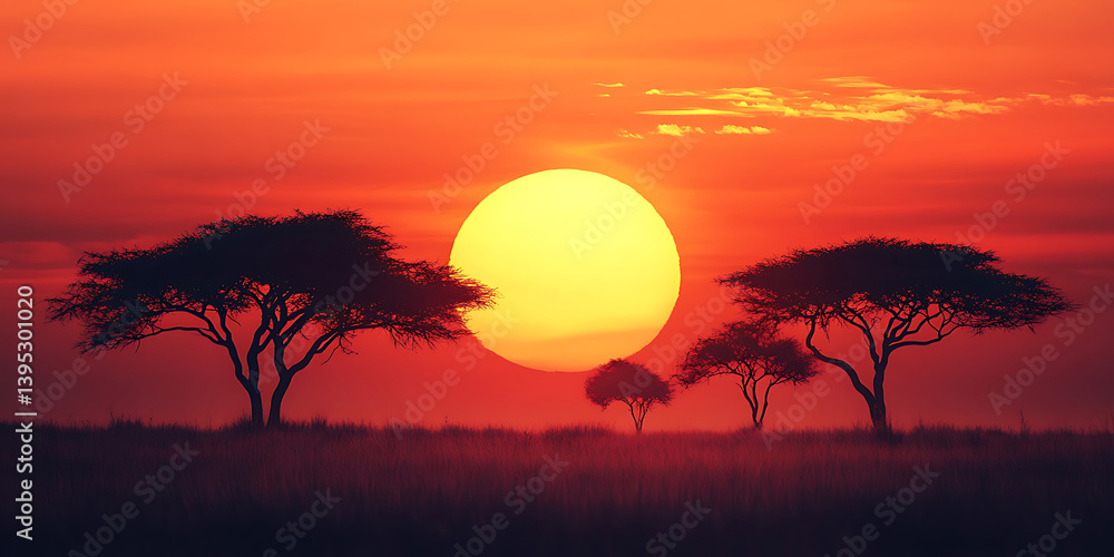 Fototapeta premium Background for African Safari Themes