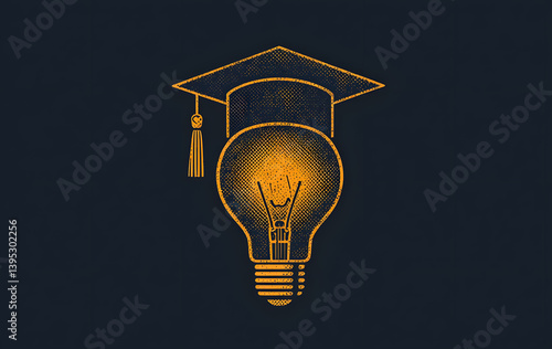 light bulb on black