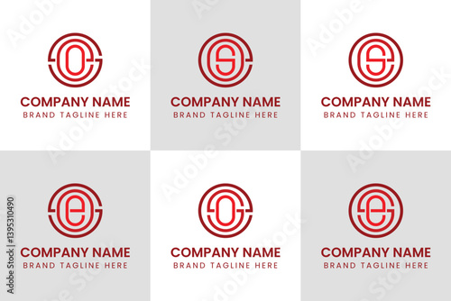 Letters SEO SOE EOS ESO OES OSE Monogram Logo, suitable for any business