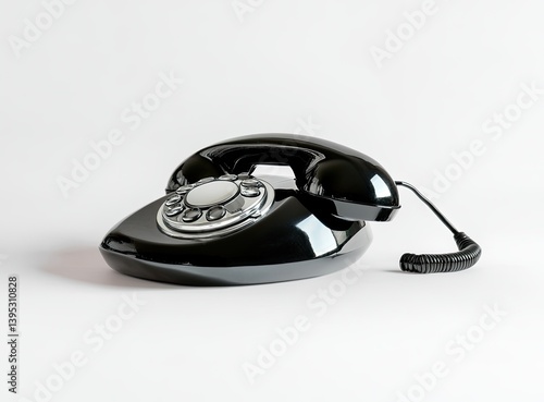 Retro black telephone