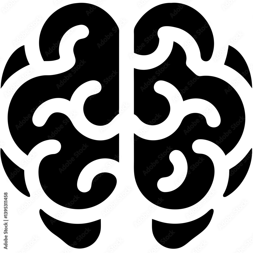 Abstract brain illustration symbolizing creativity and thinking Abstract brain illustration symbolizing creativity and thinking