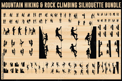 silhouettes of people in different situations
