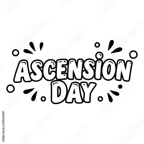 Ascension Day graphic, bold style, suitable for marketing