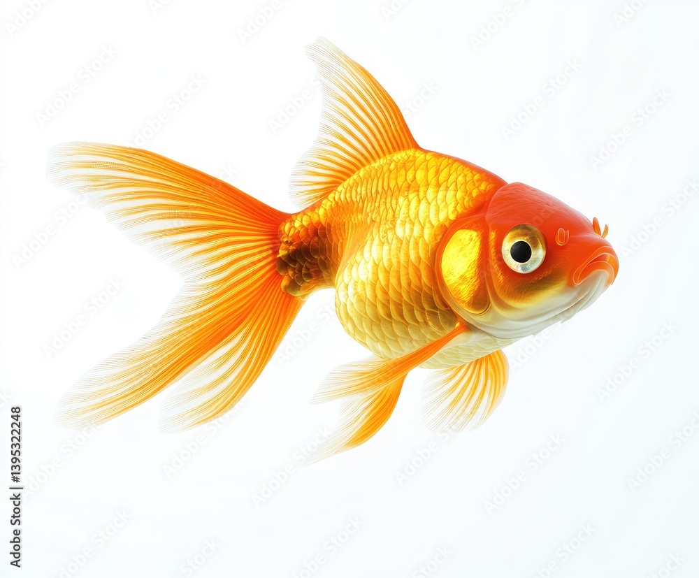 Goldfish in profile Goldfish in profile