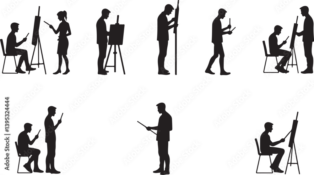 silhouettes of people in different situations silhouettes of people in different situations