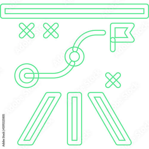 Planning single vector illustration icon