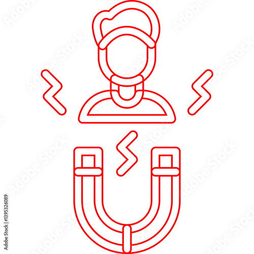 Candidate Attraction single vector illustration icon