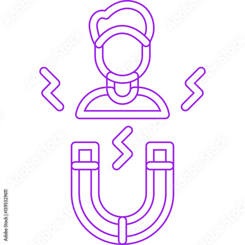 Candidate Attraction single vector illustration icon
