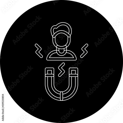 Candidate Attraction single vector illustration icon