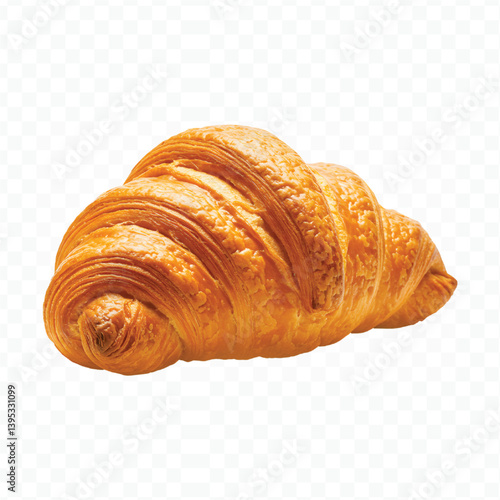 croissant on a white background