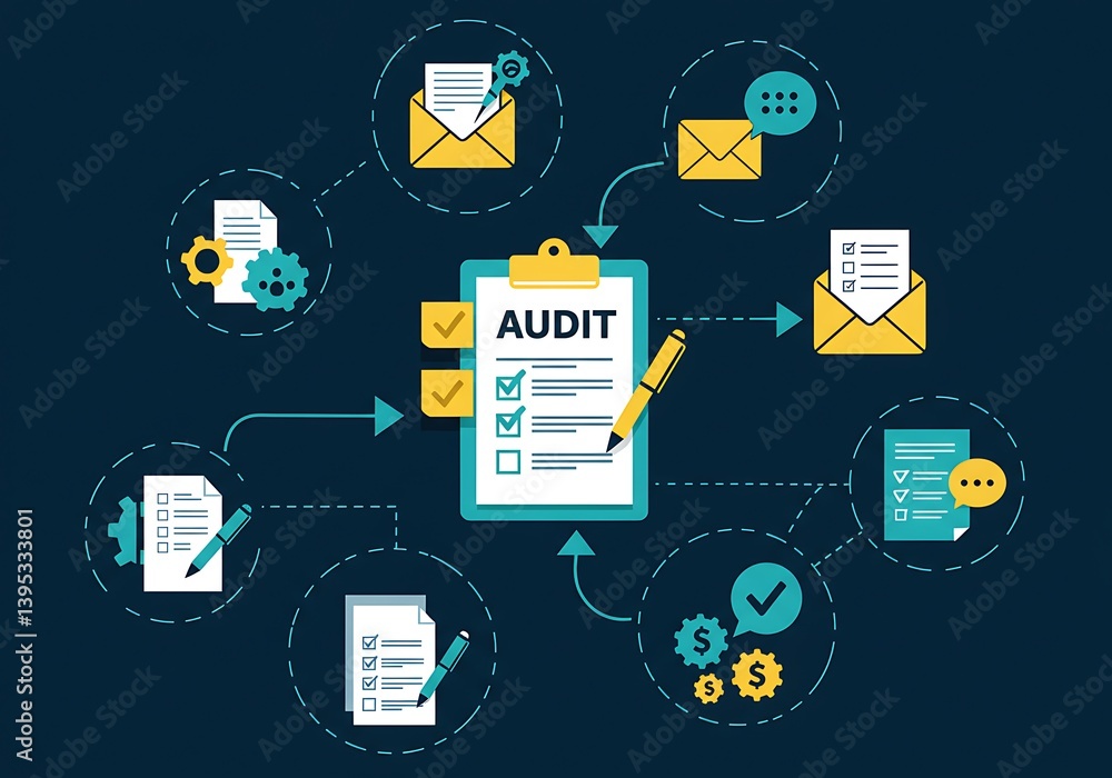 Streamlined Audit Process Workflow Depicted Visually