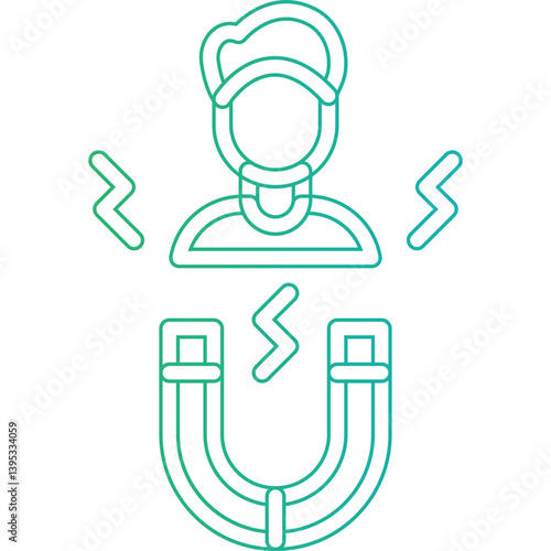 Candidate Attraction single vector illustration icon
