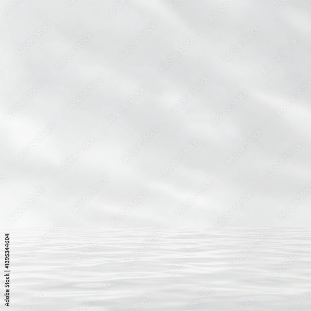 Fototapeta premium Background – White Base with Pure Hydrating Water Splash for Skincare Aesthetic