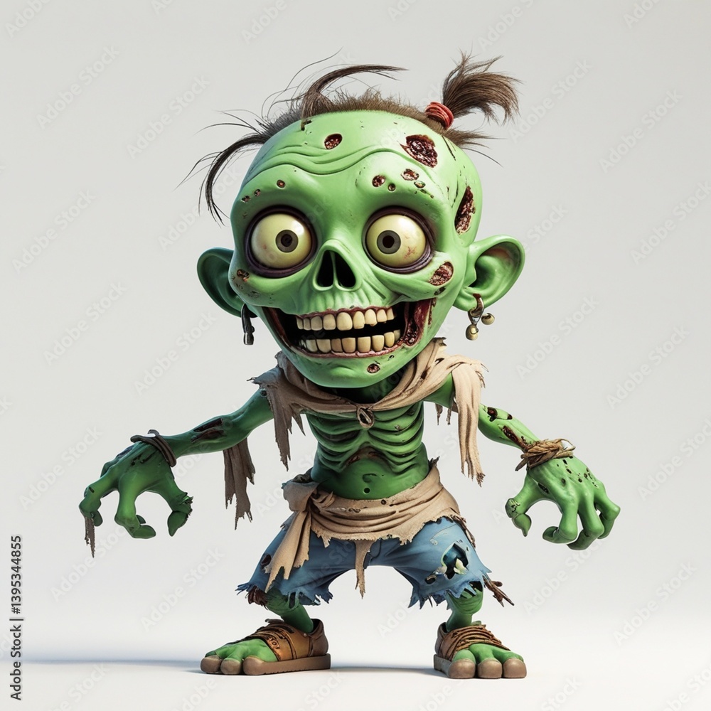 3d illustration of zombie 3d illustration of zombie