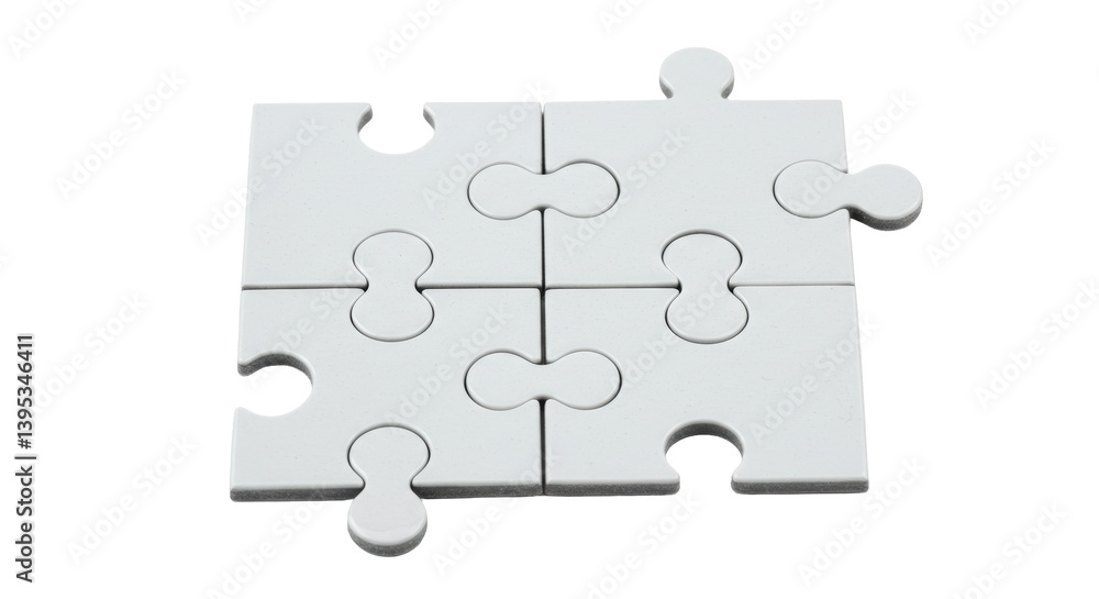 Isolated Puzzle Pieces Isolated Puzzle Pieces
