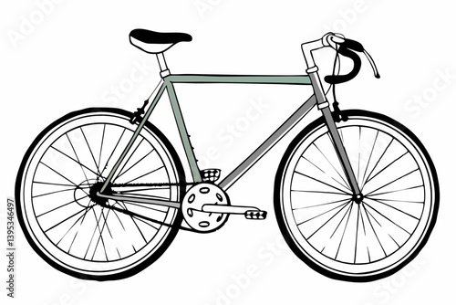 vintage bicycle silhouette