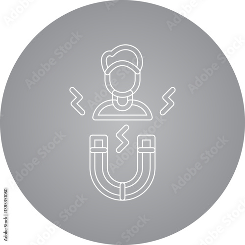 Candidate Attraction single vector illustration icon