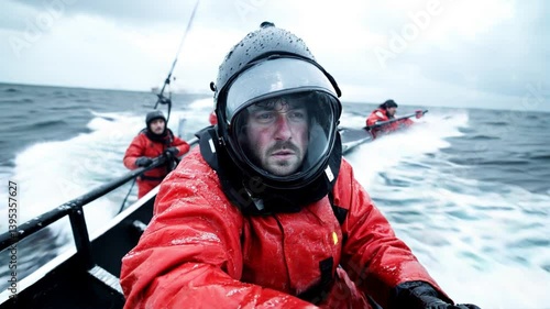 man fishing in cloudy weather