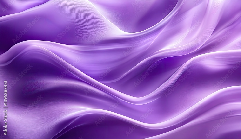 Obraz premium Purple fabric folds, smooth waves