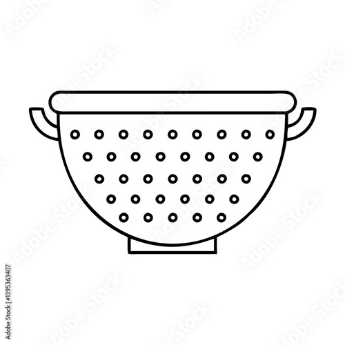 colander icon, colander vector illustration-simple illustration of colander, perfect for colander logos and icons