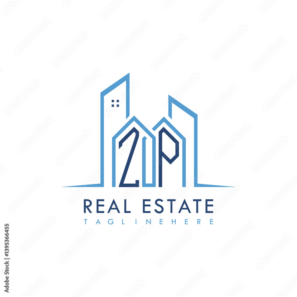 initial monogram logo for real estate With building and home shape creative design.
initial monogram logo for real estate With building and home shape creative design.