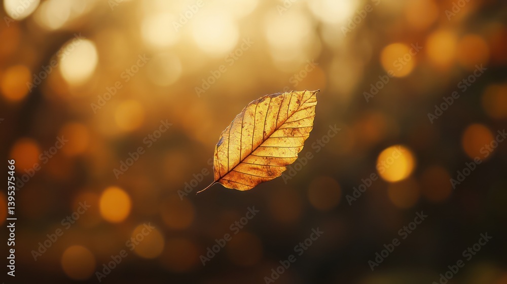 Autumn leaf bokeh background Autumn leaf bokeh background