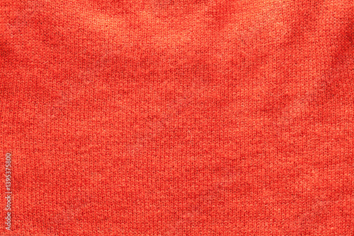 赤いニット生地の背景