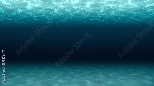Underwater Blue Ocean. Underwater Backgrounds.