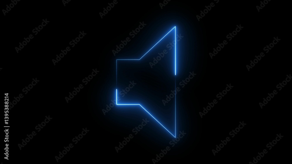 A glowing neon sound icon, featuring a speaker or sound wave design, radiating bright, electric colors, symbolizing music, audio, and vibrant, energetic soundscapes. A glowing neon sound icon, featuring a speaker or sound wave design, radiating bright, electric colors, symbolizing music, audio, and vibrant, energetic soundscapes.