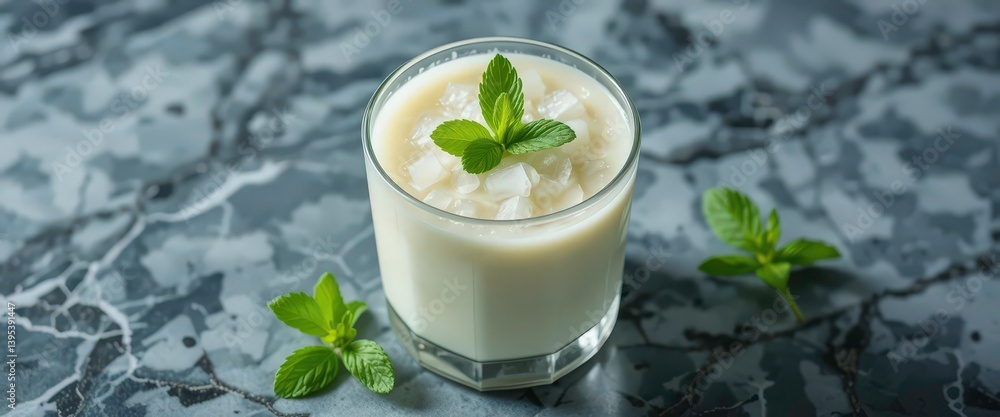 Chilled Leche Frita, Cool Presentation, Elegant Marble Surface, Refreshing Bite Chilled Leche Frita, Cool Presentation, Elegant Marble Surface, Refreshing Bite