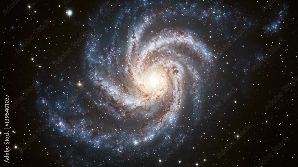 Fototapeta premium Majestic galaxy an aweinspiring cosmic wonderland