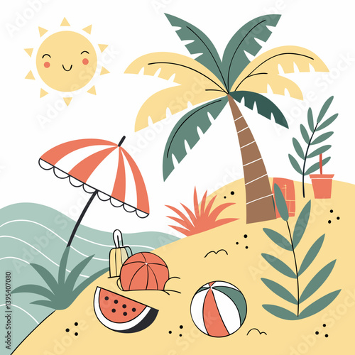 Refreshing Lemonade with Ice and Citrus Fruits – Summer Mood