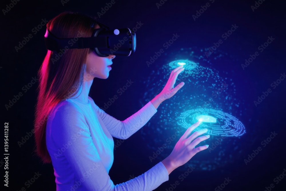 Virtual Reality Interface / Metaverse Concept