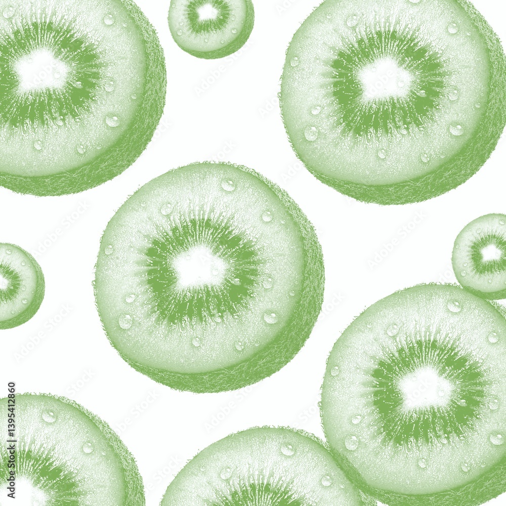 slices of kiwi fruit slices of kiwi fruit