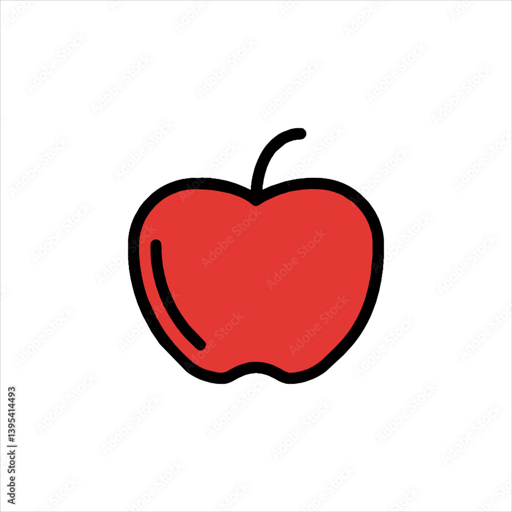 red apple vector illustration red apple vector illustration