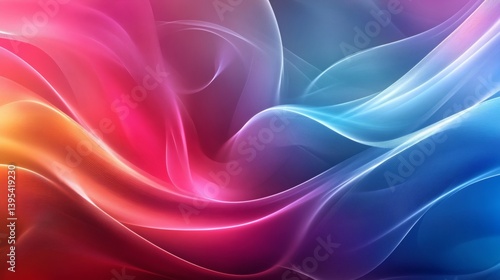 Wallpaper Mural Abstract design of flowing, vibrant colors. Torontodigital.ca