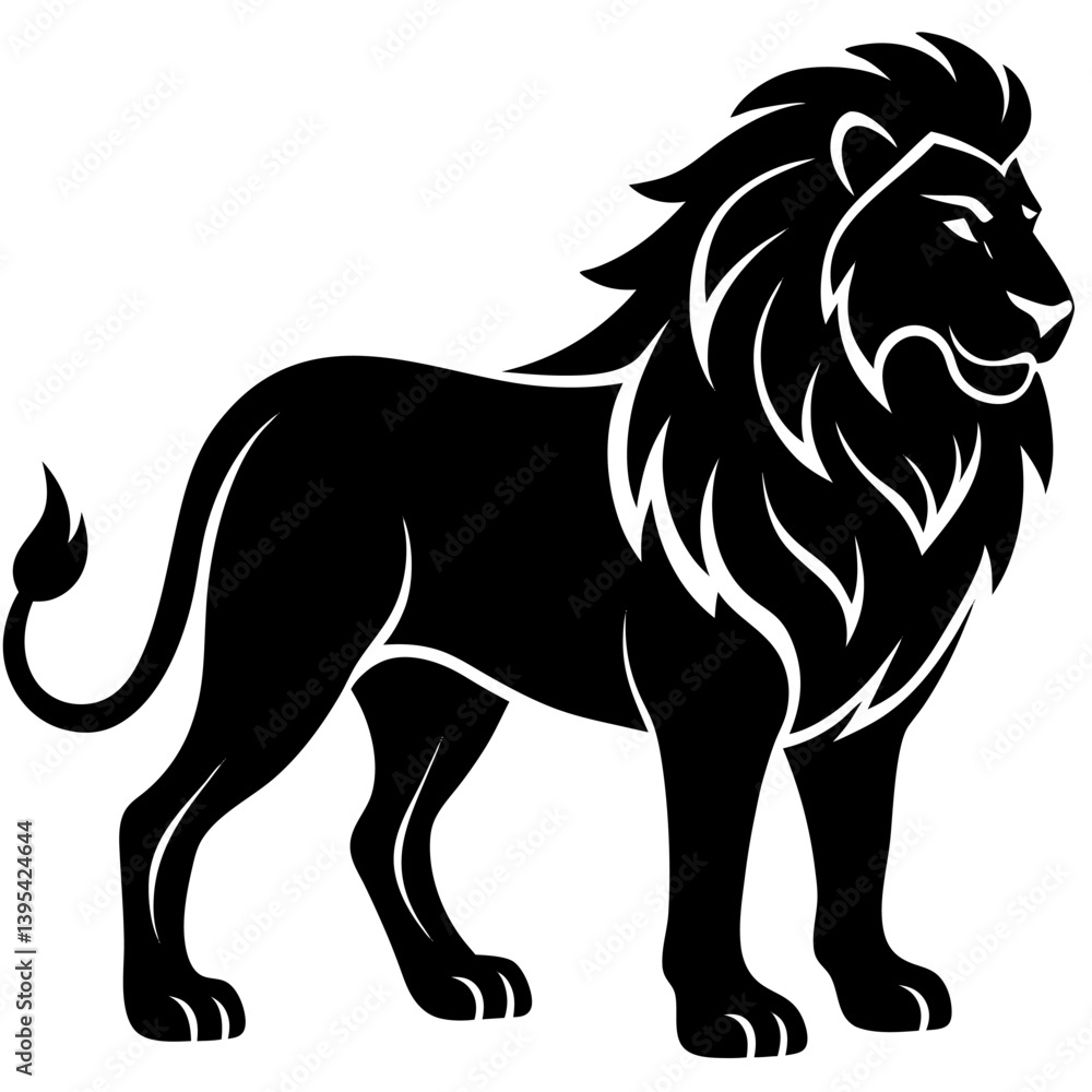 vector illustration of lion vector illustration of lion