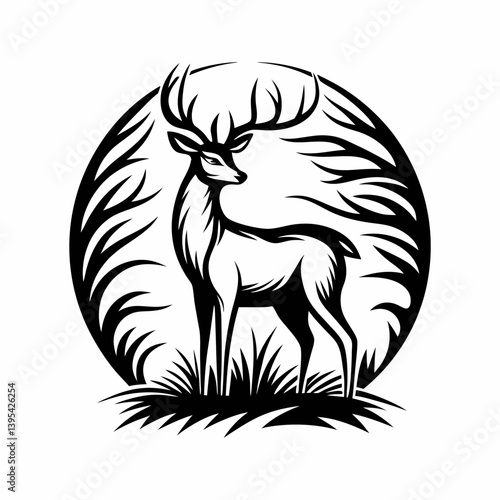 deer silhouette vector